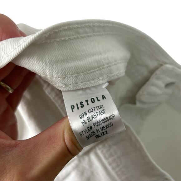 Anthropologie x Pistola Penny White Wide Leg High Waisted Jeans 28 - Picture 7 of 8